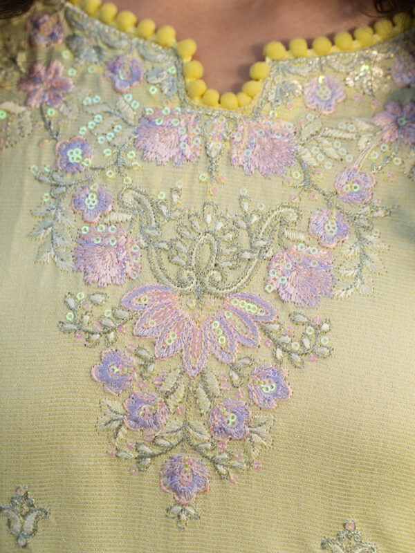 LIME LONG SHIRT - Pakistani Suits for Women - Image 3