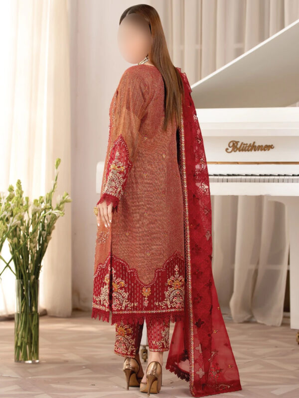 MEHROON KHADI SHIRT - Traditional Pakistani Dress - Image 4