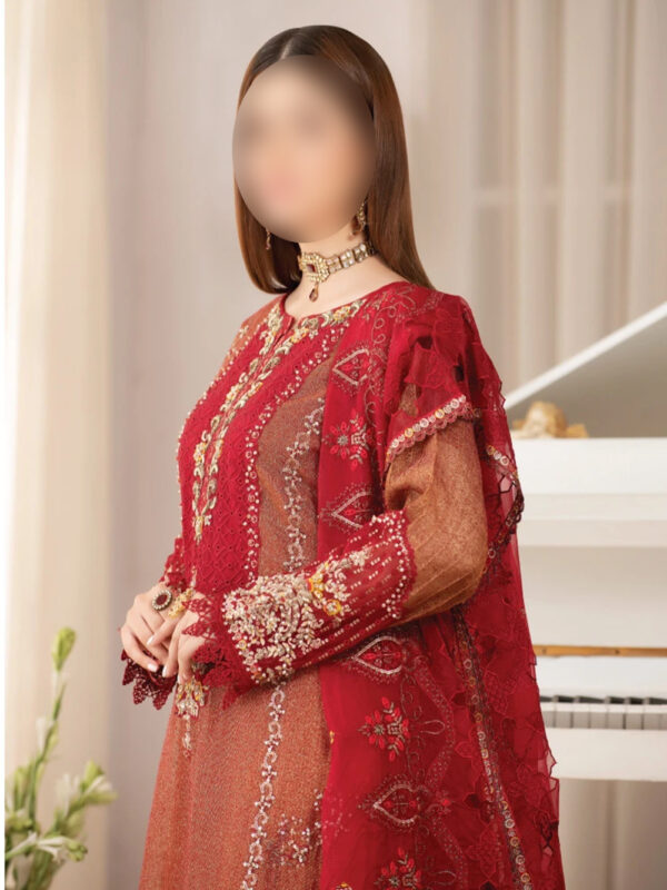 MEHROON KHADI SHIRT - Traditional Pakistani Dress - Image 5