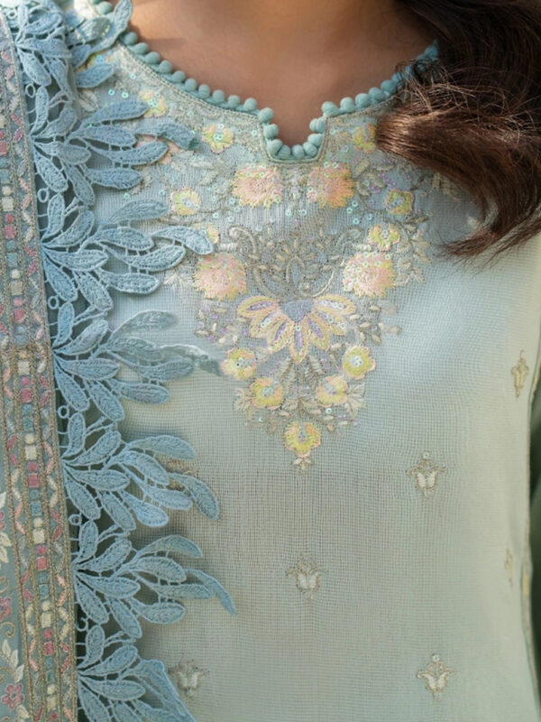 Aqua Long Shirt - Trendy Indian Dresses in Australia - Image 2