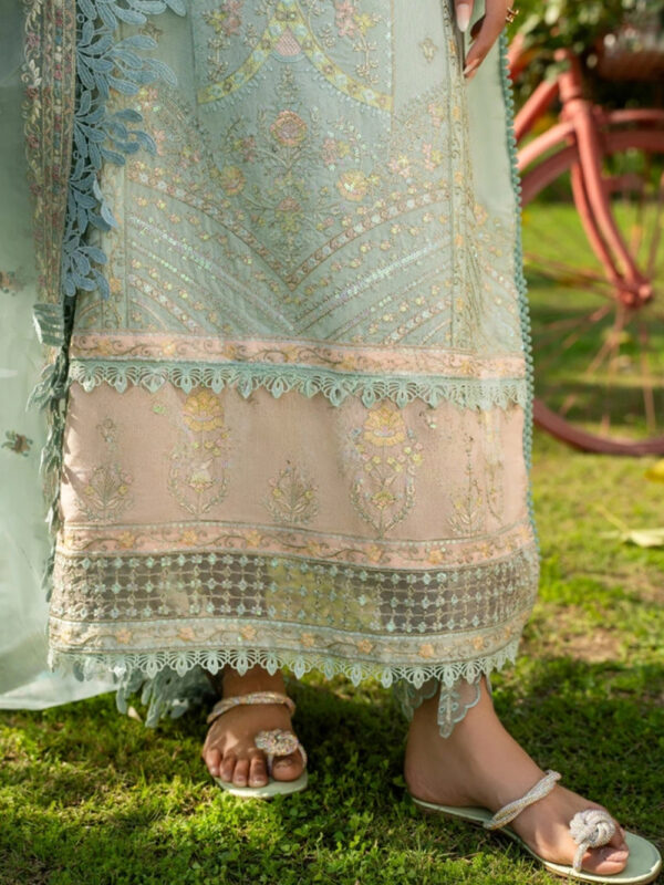 Aqua Long Shirt - Trendy Indian Dresses in Australia - Image 3