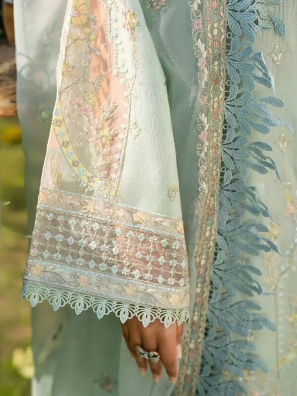 Aqua Long Shirt - Trendy Indian Dresses in Australia - Image 4