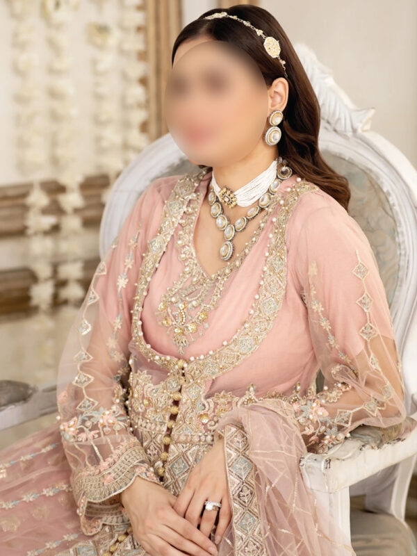PINK KALIDAR MAXI 3-PIECE READY TO WEAR WEDDING COLLECTION - Image 4