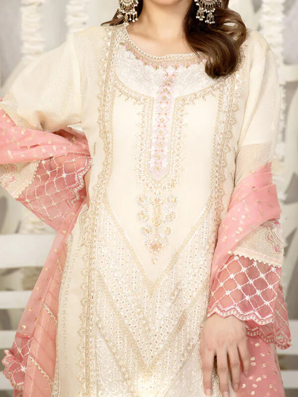 3PC Embroidered Dress - Trendy Pakistani Dress - Image 2