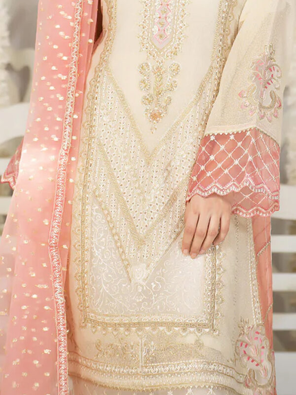 3PC Embroidered Dress - Trendy Pakistani Dress - Image 4