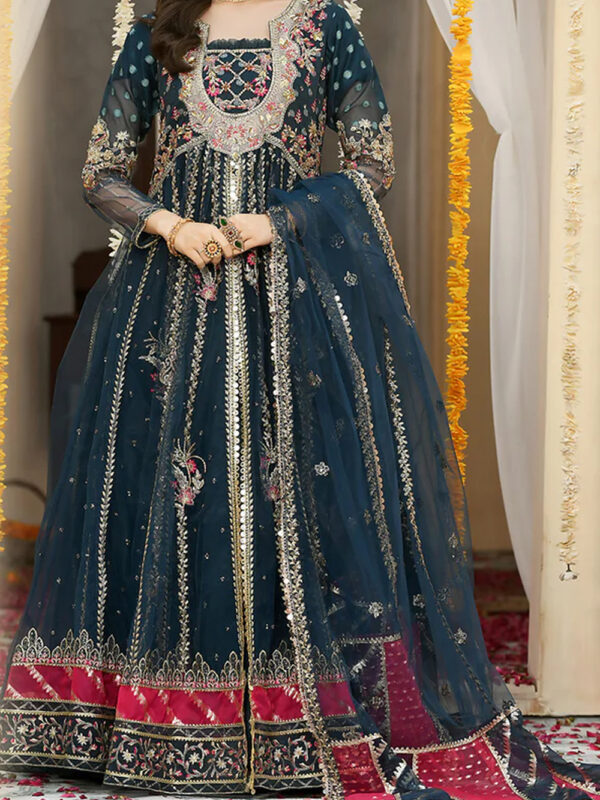 Net Embroidered Maxi 3Pc Formal Maxi