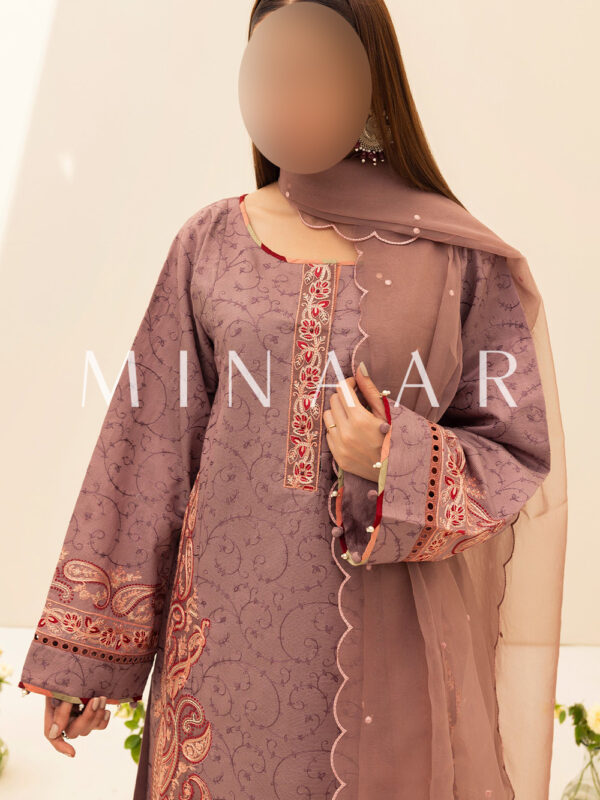 Embroidered Stylish Shalwar Kameez - Ready To Wear - Image 3