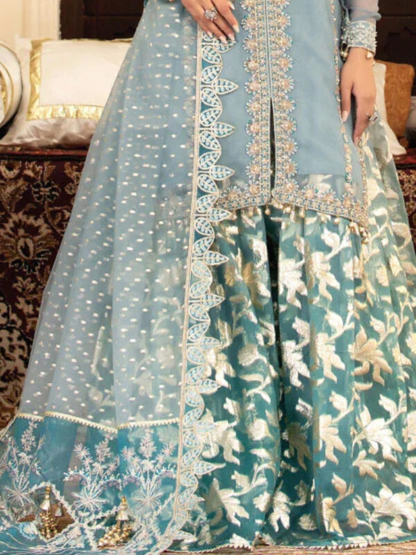 Trendy Pakistani Indian Zari Gharara