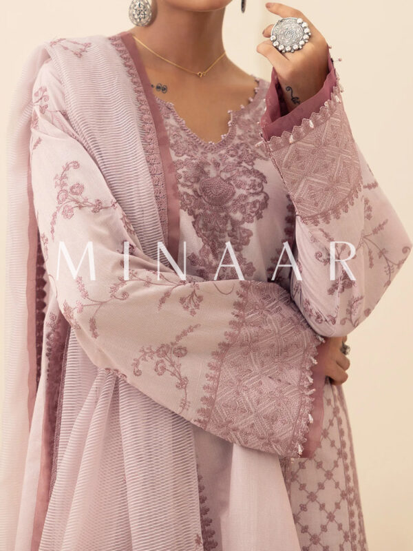 Embroidered 3 Piece Salwar Kameez - Stylish Indian Outfit - Image 4