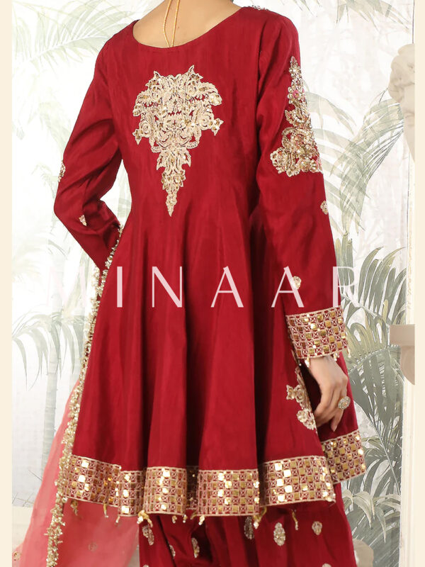 Maroon Trendy Frock - Indian Pakistani Dress in Australia - Image 6