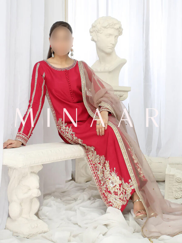 Stylish Long Shirt - Trendy Indian Pakistani Nepali Suits - Image 2