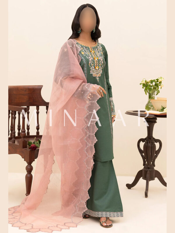 Embroidered Latest Shalwar Kameez - Indian Pakistani Dress - Image 2