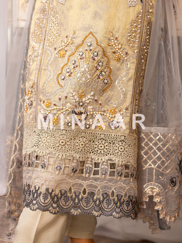 Elegant Karandi Salwar Kameez with Embroidered Dupatta - Image 2