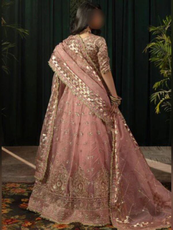 Mauve Pink Embroidered Lehenga Choli Indian Dresses - Image 4