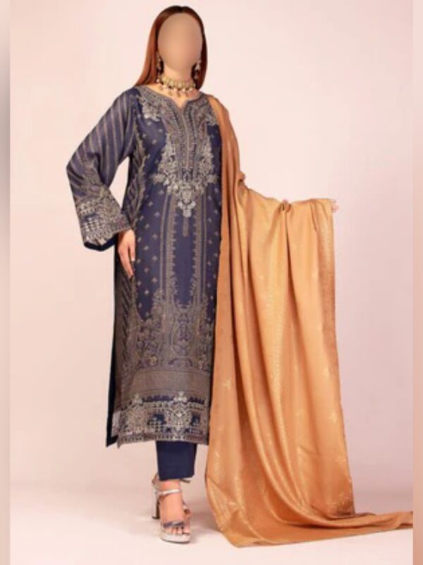 Graceful Jacquard 3pc Suit - Image 2