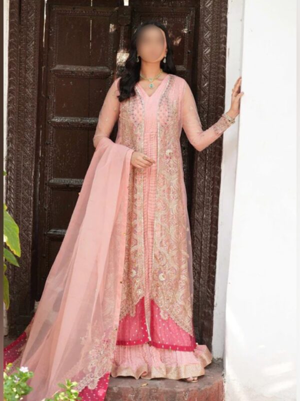 pink gown