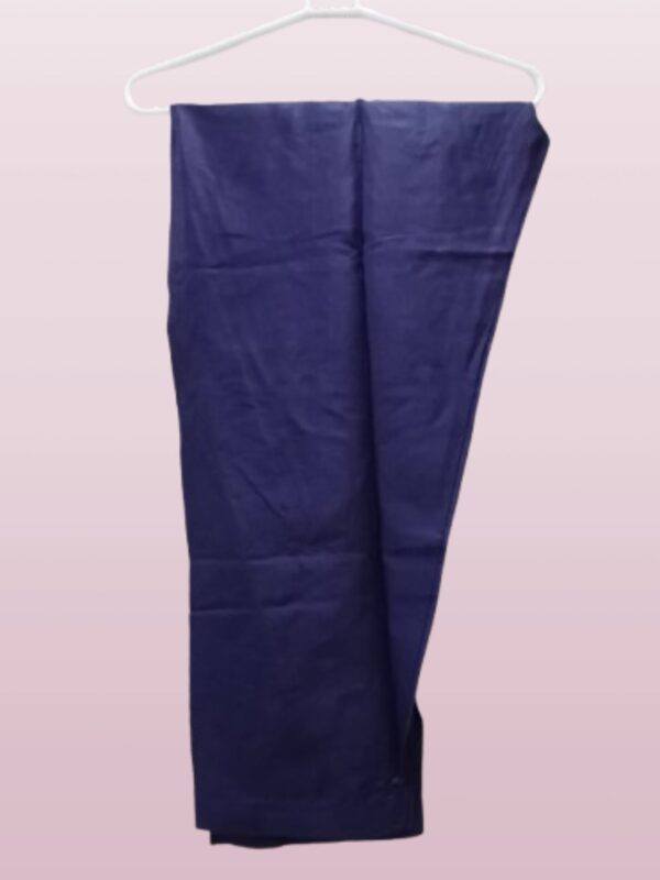 Royal Blue Embroidered Suit With Matching Bag - Image 5