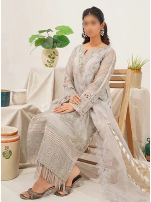 Grey Eid-Ready Ensemble - Image 2