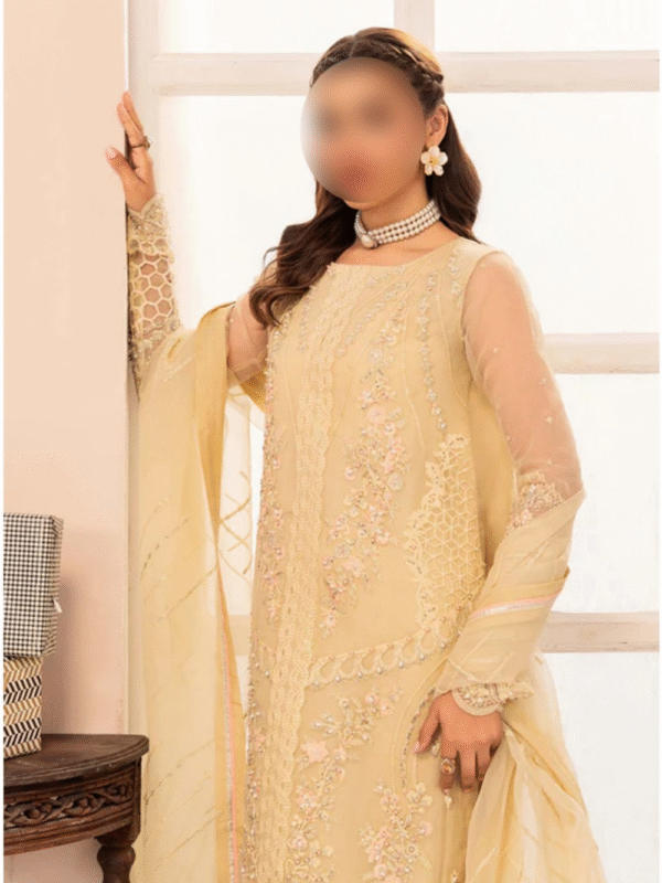 Lime Embroidered Kurta Set – Elegant Eastern Wear for Daily Use - Image 4