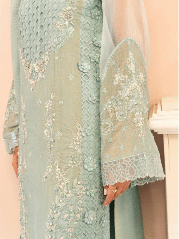Blue Embroidered Kurta Set – Stylish Eastern Wear - Image 6